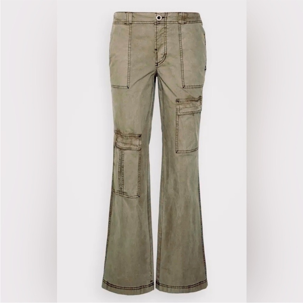 NEW Free People pants green cargo pants trousers size 0 new no tag